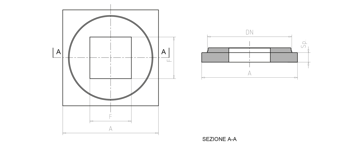 disegni tecnici piastra base