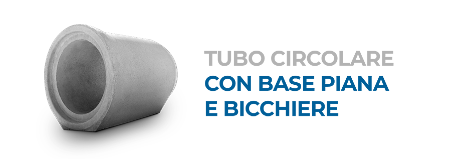 tubo circolare con piano posa bicchiere